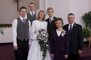 Daniel and Kristina with Daniel's Family.